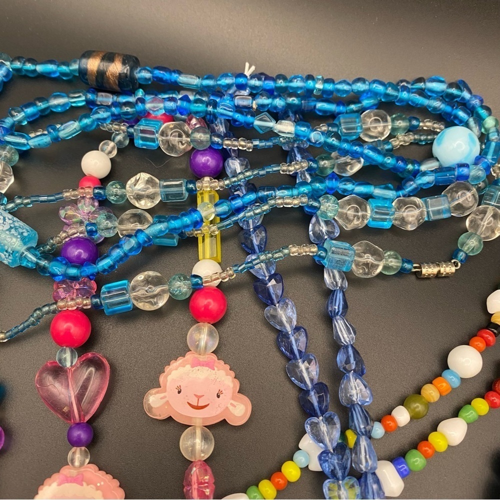 Colorful Little Girl Beaded Jewelry Set - Picture 4 of 10